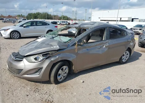 2016 Hyundai Elantra Se from USA, damaged, VIN 5NPDH4AE2GH759032